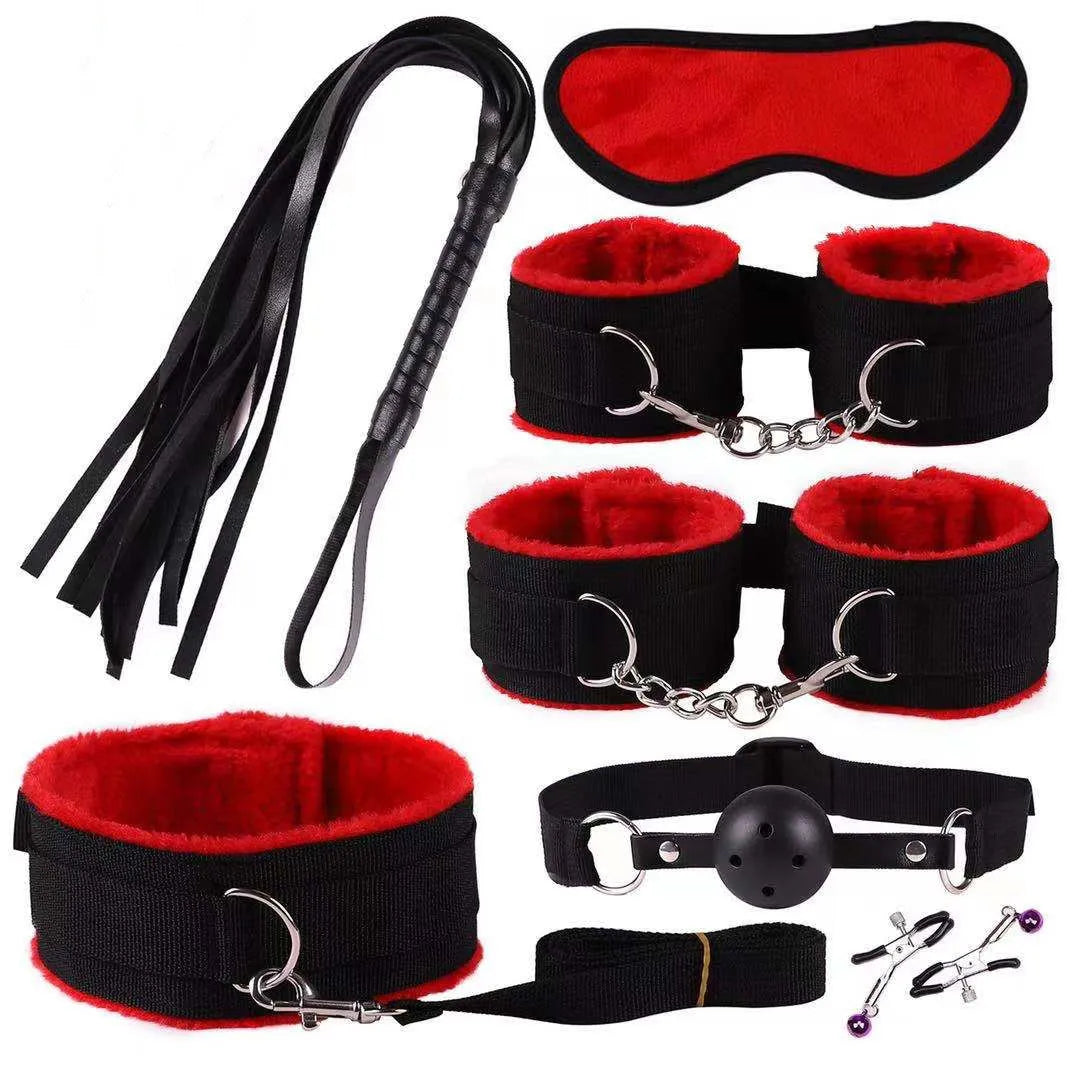 1Set 7/8 Pcs Sex toys For Women BDSM sexual couples kit erotic accessories handcuffs session sex game Adult Sexy Toys sexyshop