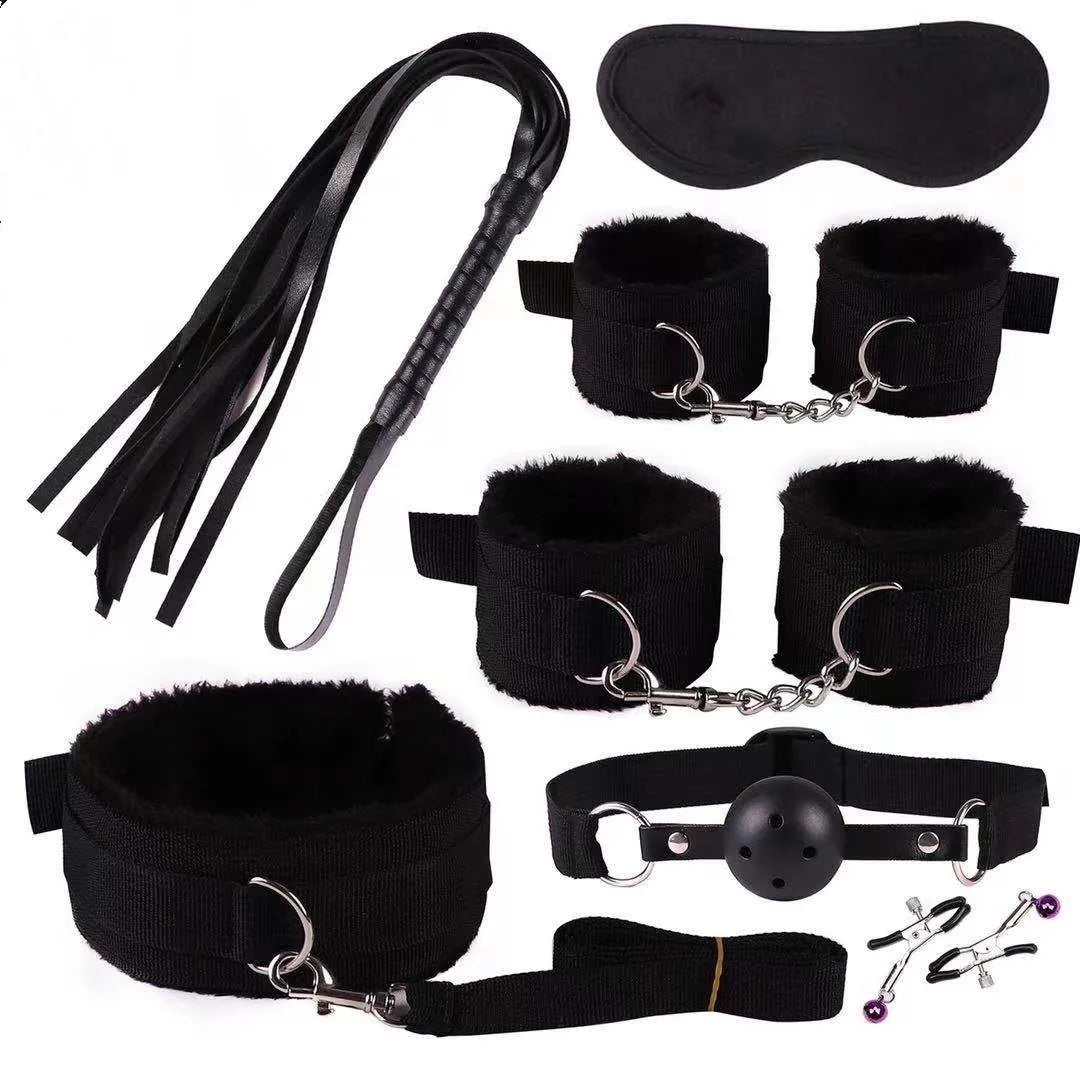 1Set 7/8 Pcs Sex toys For Women BDSM sexual couples kit erotic accessories handcuffs session sex game Adult Sexy Toys sexyshop