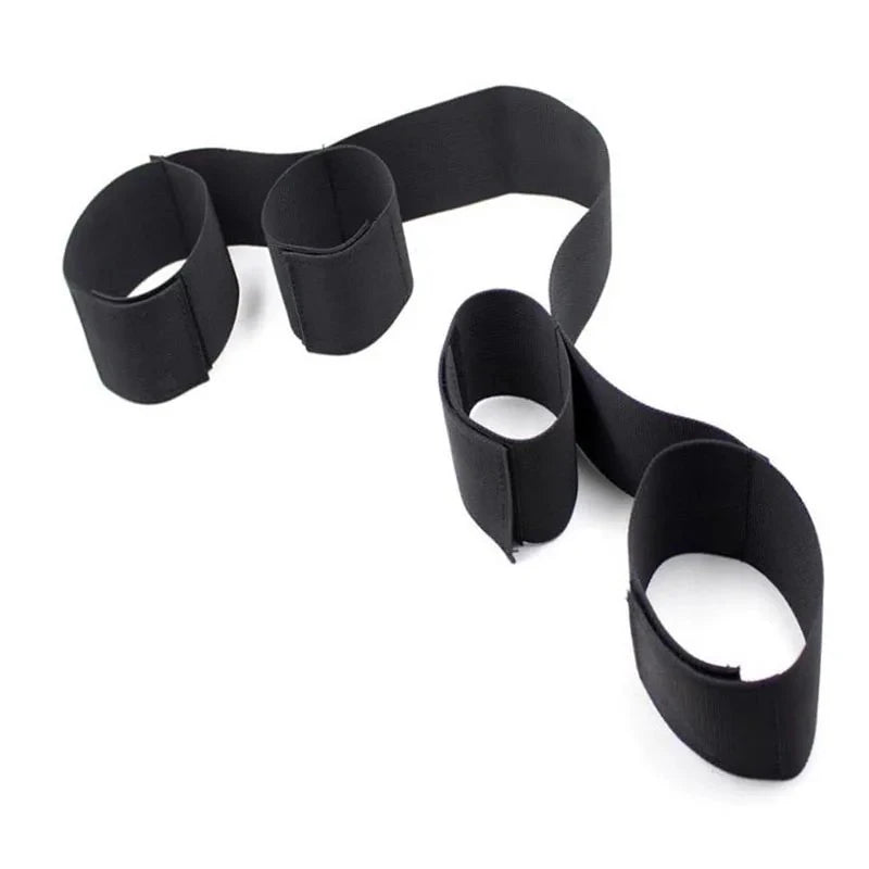 Bed Restraint Set Couple Sex Toys Bondage Handcuff Kit Adult Game Tool 18+ Erotic Tie Downs Arm Ankle Eyeblinder Flirting Sextoy