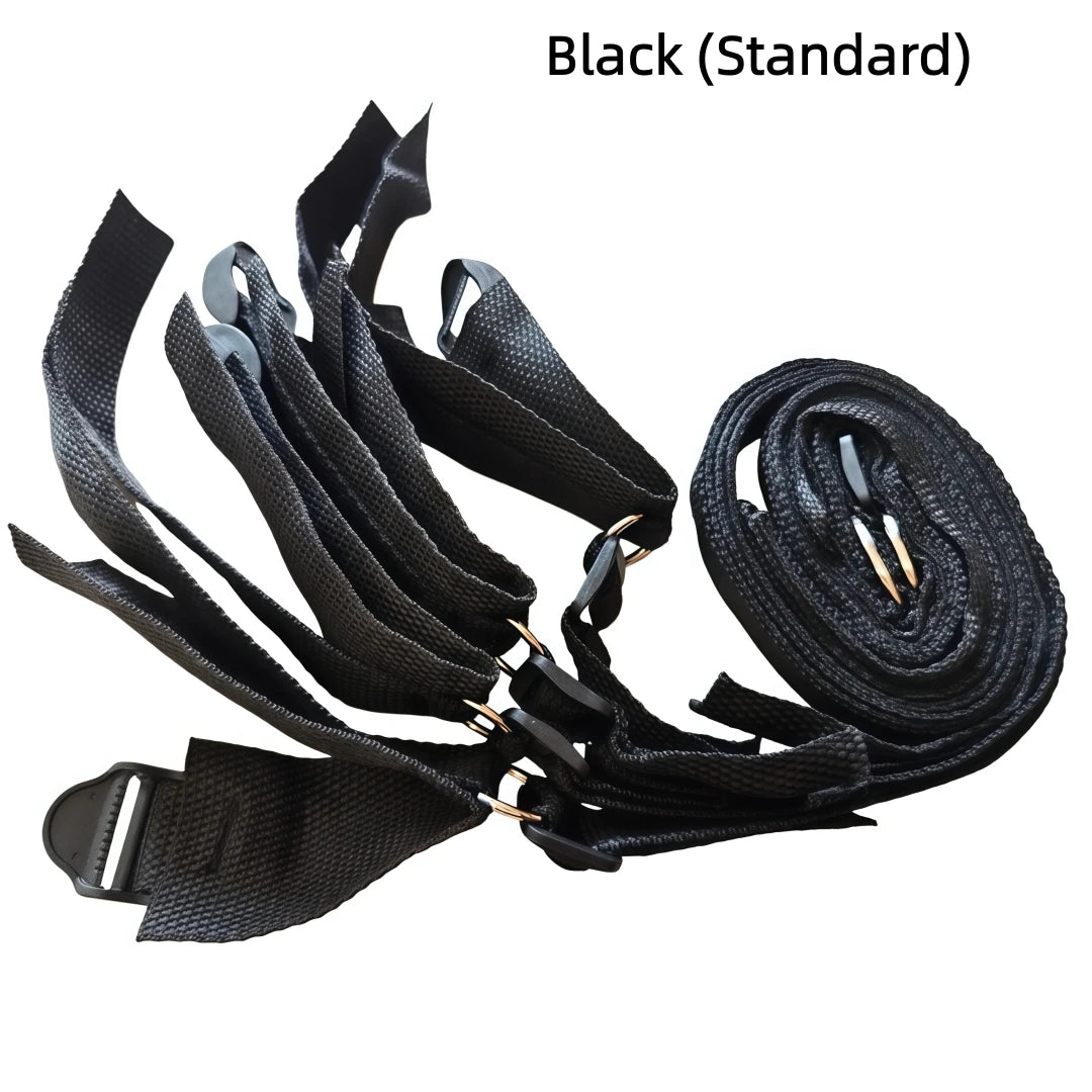 Bed Bondage Restraint Kit Adjustable Soft Wrist & Ankle Cuffs Couples Handcuffs Adult SM Game Lover Intimate Play Bedroom Kit